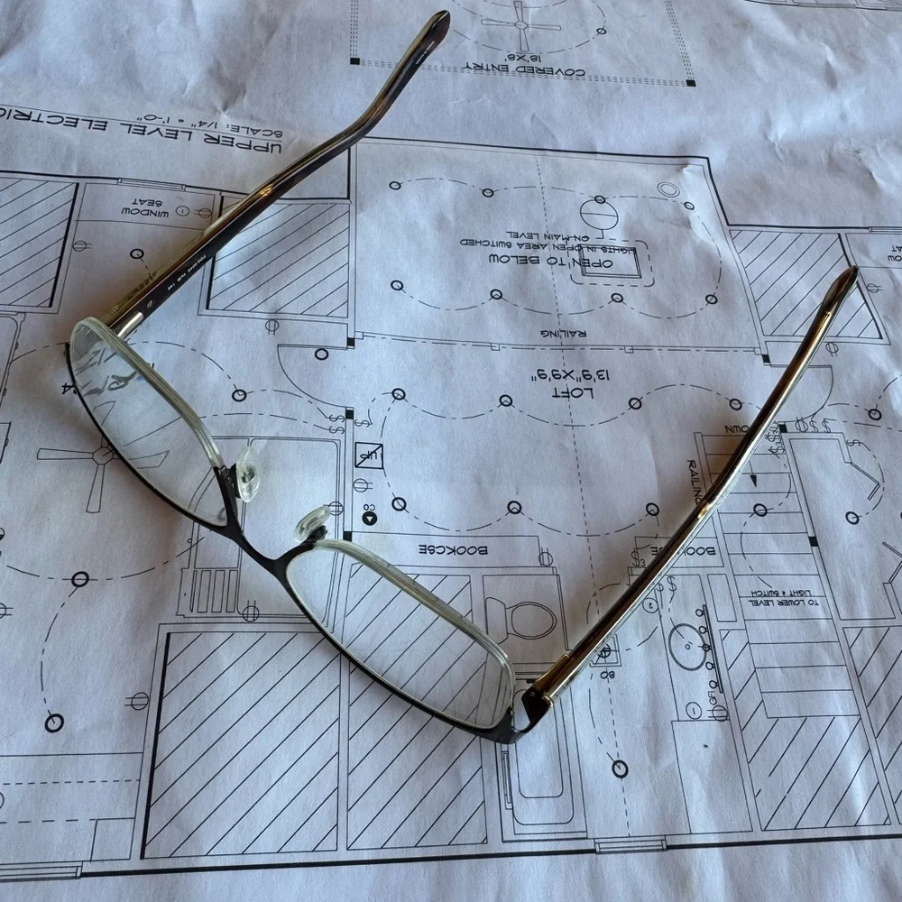 Fossil Semi-Rimless Eye‎ Glasses FOS6045 Matte Brown